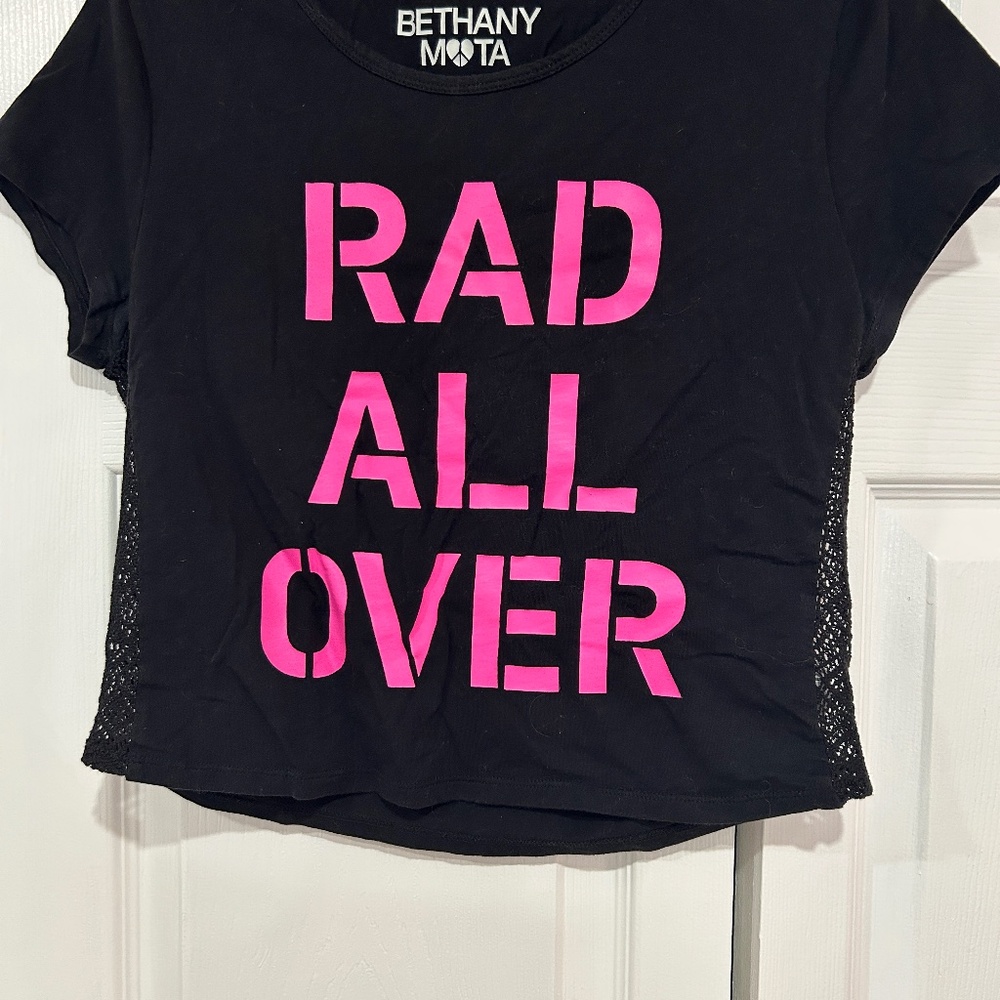 Bethany Mota black crop shirt size large